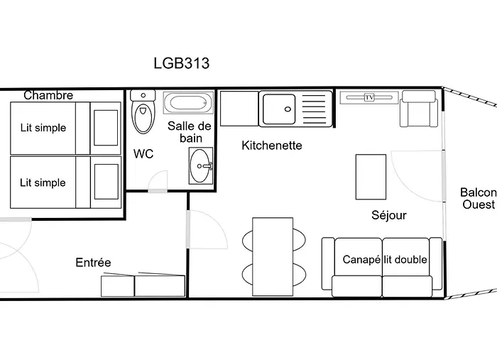 Confortable 2 Pièces, Skis Aux Pieds, 4 Pers. Proche Commerces - Fr-1-182a-40 *